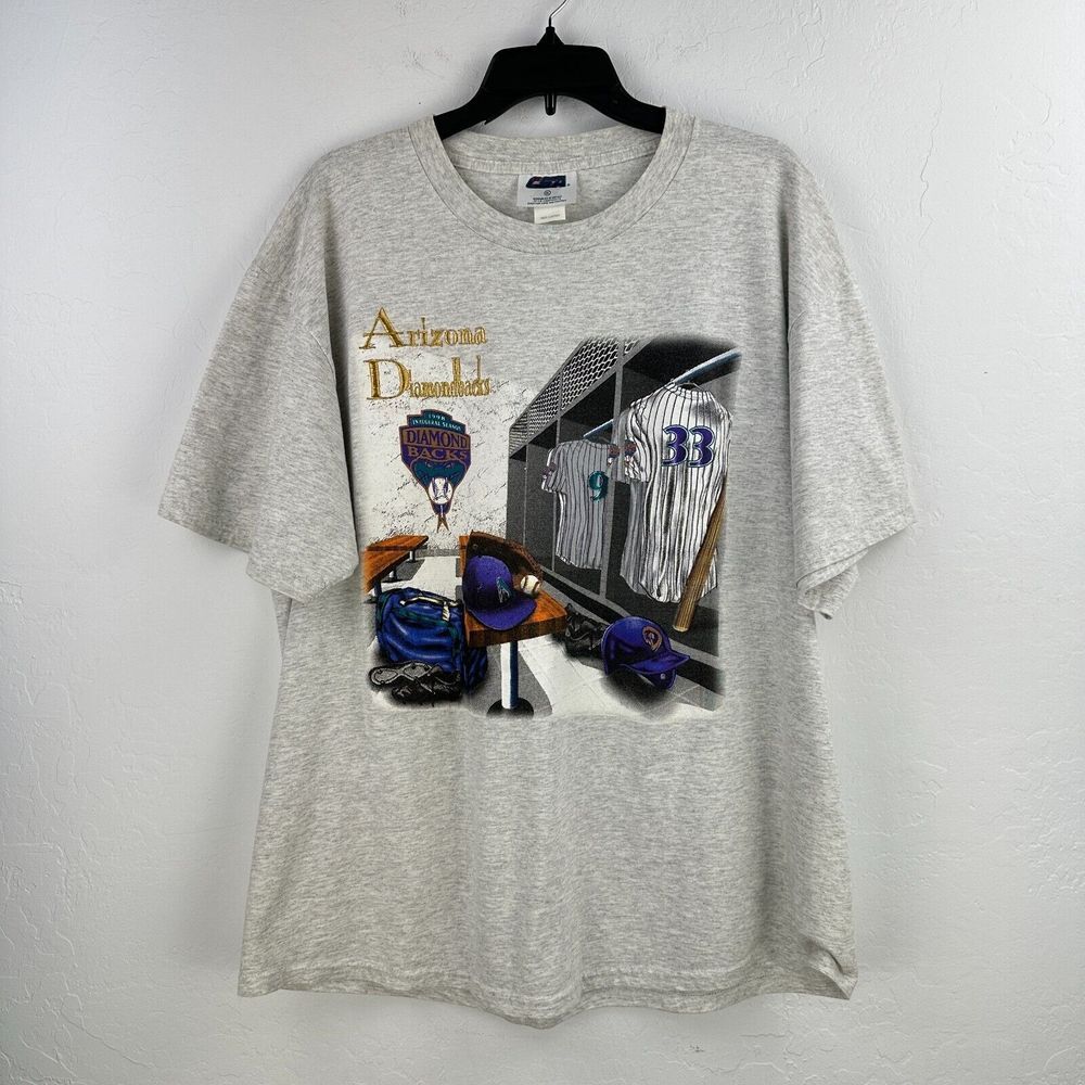 Vtg CSA Nutmeg Mills T-shirt Mens XL Arizona Diamondbacks Embroidered 1998
